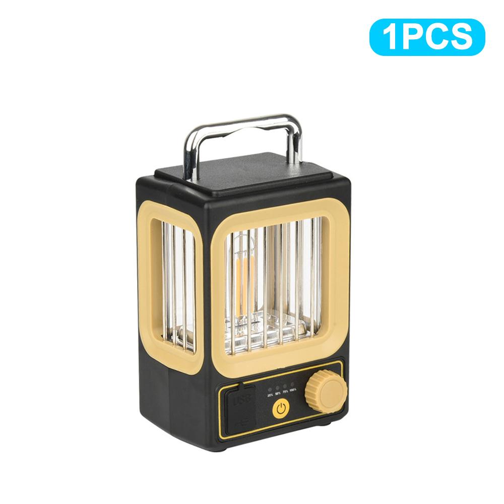 LED Rechargeable Flashlight Camping Lantern 5 Modes Super Bright Portable Hanging Tent Lamp Waterproof Hiking Fishing Outdoor