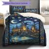 Cartoon Pattern Bedding Quilt Set Quilt Cover Pillowcase Home Decoration Birthday Gift (1 * Duvet Cover + 2 * Pillowcase, Without Core)