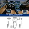 For BMW X3 X4 G01 G02   2024 TPU Car Navigation Screen Film Gearbox Protective Sticker Anti-scratch Interior Accessories