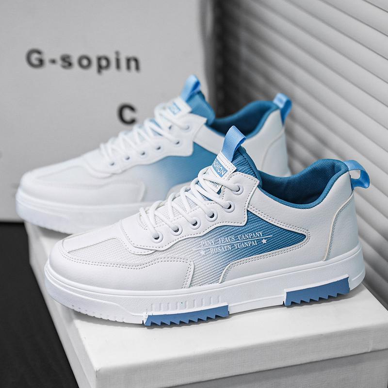 Fashion New Breathable Mesh Sports Shoes Men's Casual Versatile Fashionable Summer 2024 Increased Height Board Shoes Lightweight Rubber
