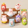 8pcsSet Picnic Party Pig Figure Toy Mini Figurine Desktop Model Ornaments Toys Boys Girls Christmas Gifts
