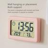 Large LCD Screen Electronic Clock Thermometer Hygrometer Ultra-thin Multifunction Temperature Humidity Monitor Digital Clock Gw