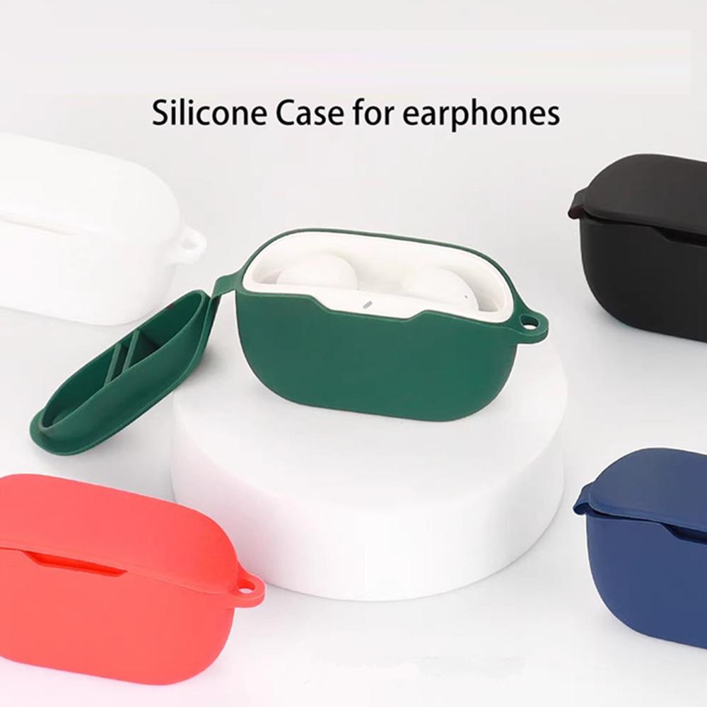 For JBL Wave Buds 2 Silicone Case with Anti Lost Buckle Bluetooth-compatible Earphones Protective Cover