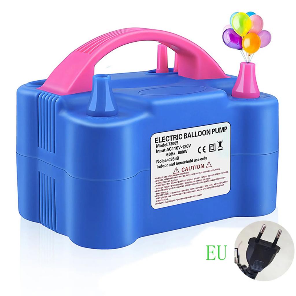 AC dual hole balloon blowing pump, portable birthday party and holiday banquet balloon accessories, electric air blowing pump