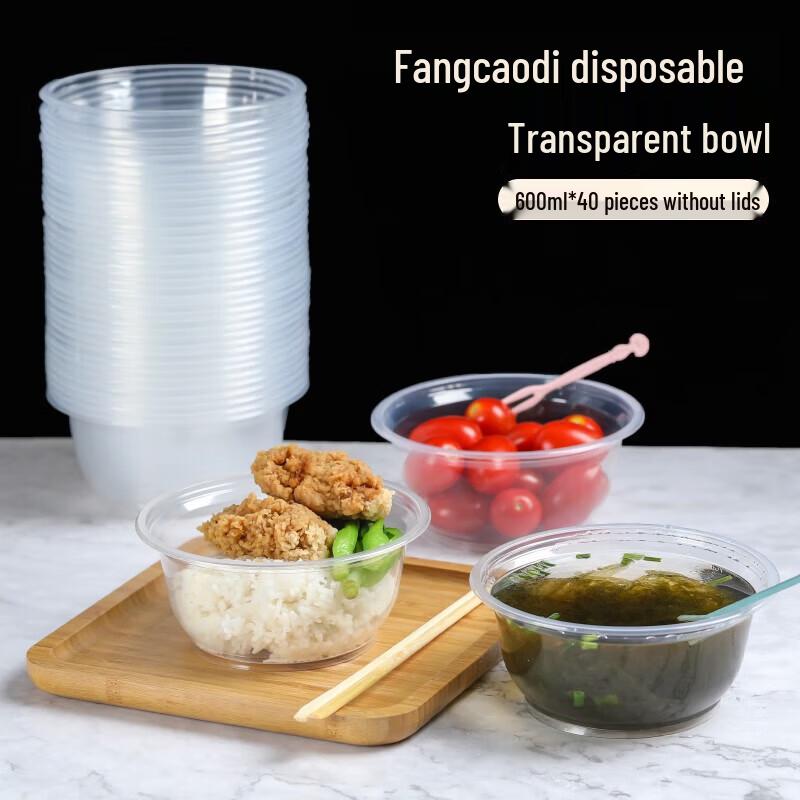 Transparent Disposable Plastic Bowls