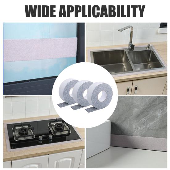 3 Rollen 16.4Ft x 2Zoll Fensterkondensationsverhinderer Absorber 5mm Dick Wasser Feuchtigkeitsabsorberband Fensterkondensationsabsorbierende Streifen