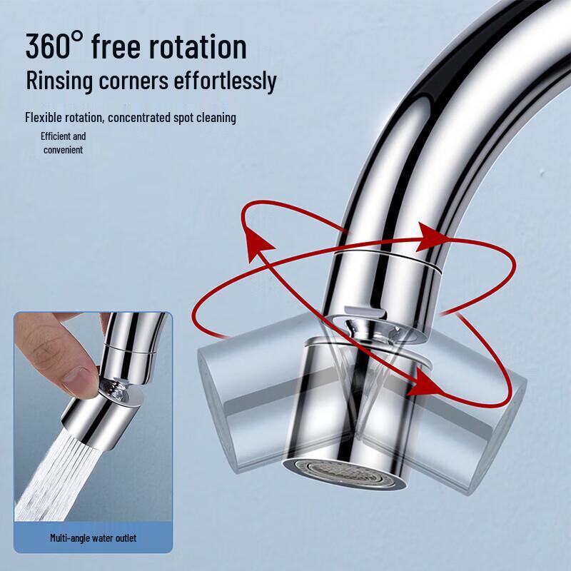 Jiemengzhe Rotatable Dual-Mode Kitchen Sink Faucet