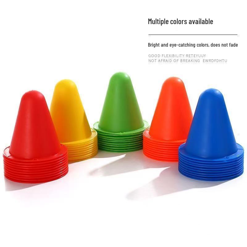 Windproof Roller and Ice Skating Obstacle Markers Orange 8cm Roller Skating