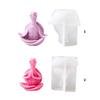 Flexible Silicone Mold Yoga Turtles Shaped Candle Molds Scented Aromatherapys Making Mould Handmade Ornament Mould