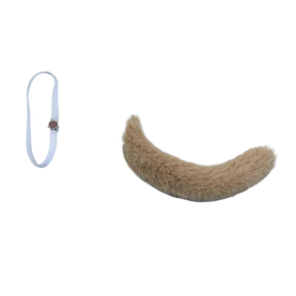 Hair Decor Doll Cat Ears Tail Headband Cotton Doll Animal Ear Dolls Accessories