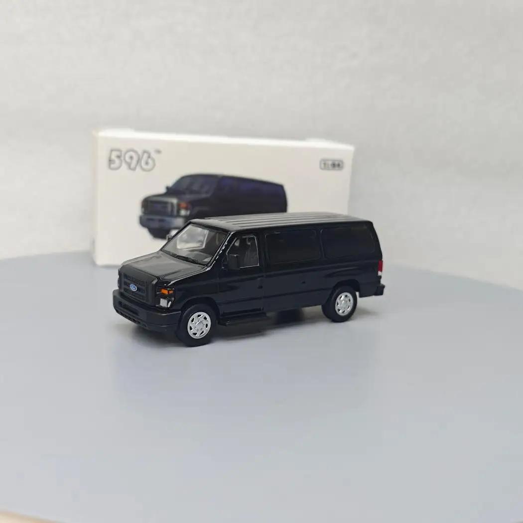 

596 1:64 Ford E-Series Фургони E350 Литийований Модель Автомобіля Ливарне Виробництво Міні Автомобіль Дитяча Іграшка Подарунок