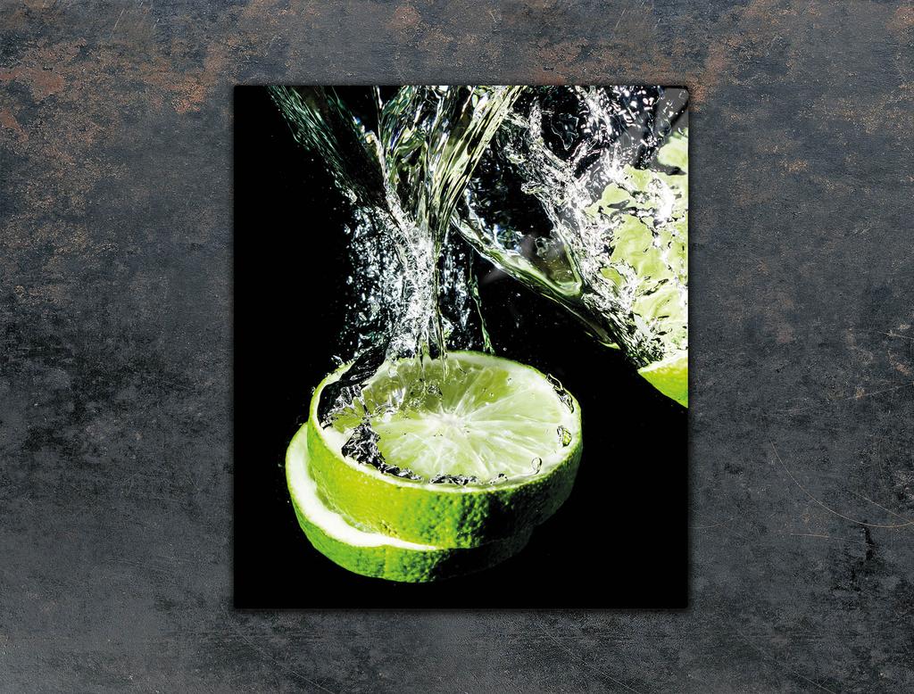 SZKLANA DESKA DO KROJENIA 45x52 LIMONKA