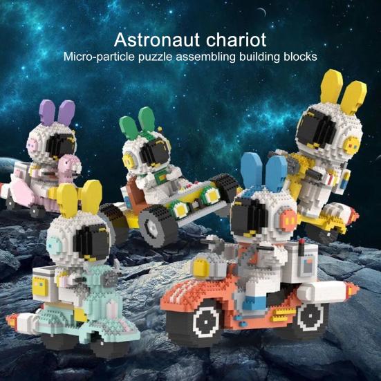 1 Set Building Blocks Cute Outer Space Spaceman Mars Rover Mini Bricks Gifts Science Toys