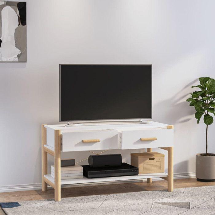 345660 vidaXL TV Cabinet White 82x38x45 Cm Engineered Wood