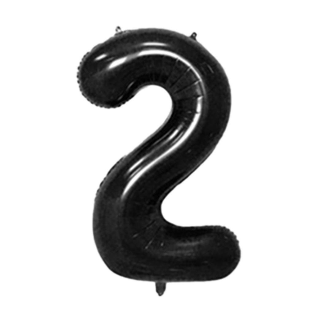 32-Inch Gradient Color Aluminum Foil Number Balloons - US Version