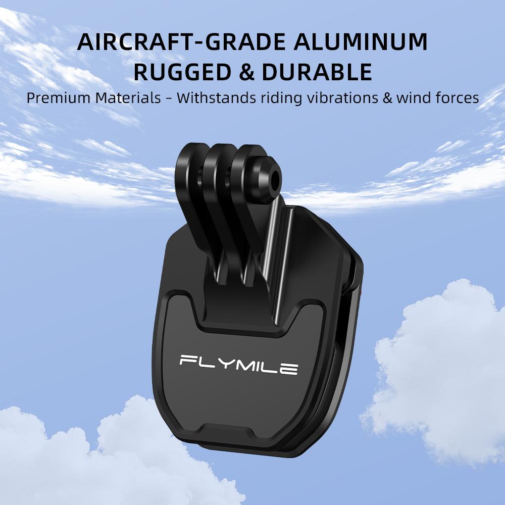 FLYMILE Motorcykel Vindrute Fäste för Actionkameror Klämma Hållare