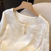 National Style Women's Long Sleeve Embroidered Layered Top - Spring New Design