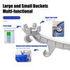 Bucket Opener, 3-in-1 Multi-Function Lid Wrench for 5 to 55 Gallon Buckets, Ergonomic Non-Slip Grip Aluminum Alloy Tool