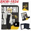 Bocchi the Rock Geldbörse Vertikal Druckknopf Bifold Kartenhalter Münzbörse Anime Unisex