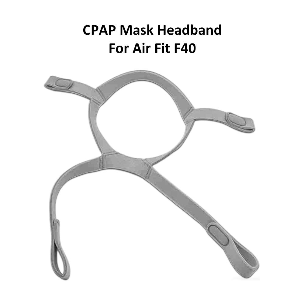 Κεφαλόδεσμος CPAP F40 Συμβατός με Μάσκα Προσώπου AirFit F40, με Καλύμματα Ιμάντων, Τυπικός Ιμάντας Κεφαλής F40, Ελαστικός Ιμάντας Μάσκας CPAP