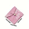 1 piece of jewelry bag: drawstring/zippered cloth pouch, for bracelets & accessories, packaging storage