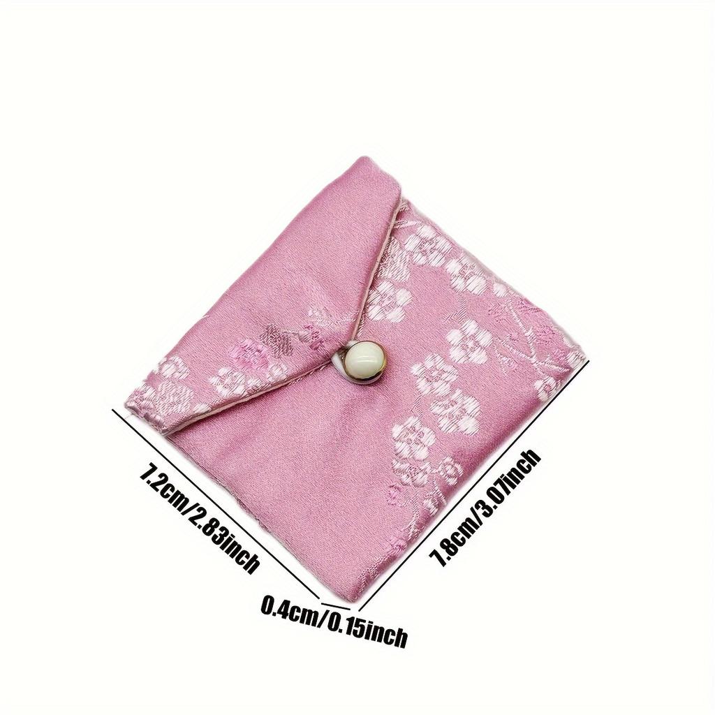 1 piece of jewelry bag: drawstring/zippered cloth pouch, for bracelets & accessories, packaging storage