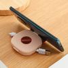 2 Stück 2 in 1 Kabelaufroller mit eingebautem Handy-Handhalter Kompakte Größe Ladekabel Kopfhörer USB-Datenkabel Organizer