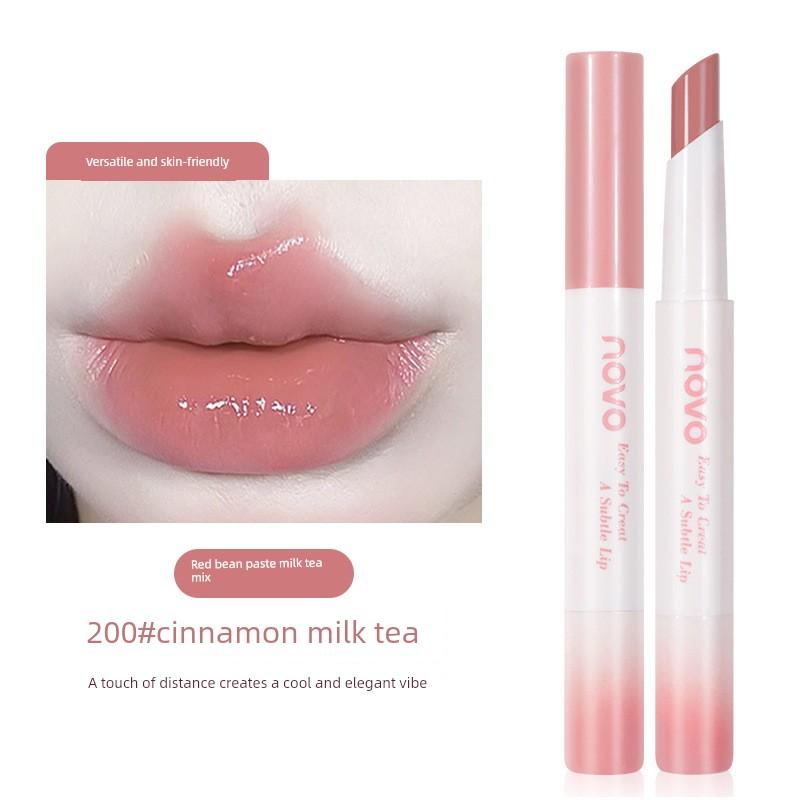 Nude Color Lipstick Stick, Lip Gloss for Women, Non-Fading, Non-Stick Cup, Low Saturation for Autumn and Winter, Natural Makeup, Niche Brand