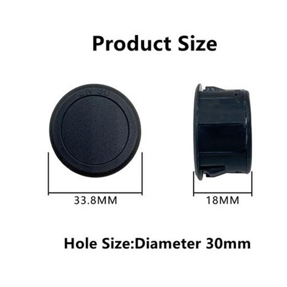 1PCS DC4-100V DC LED Digital Display Car Round Two-wire Voltmeter Tester Panel