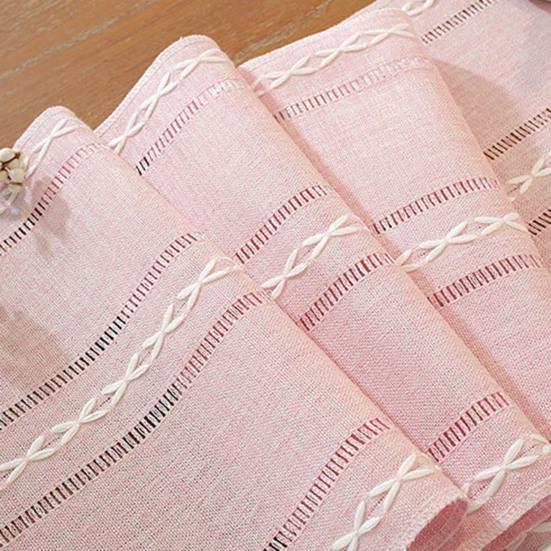 Table Runner American Country Style Hand-crocheted Cotton Table Runner Home Decor Dining Room Accessory