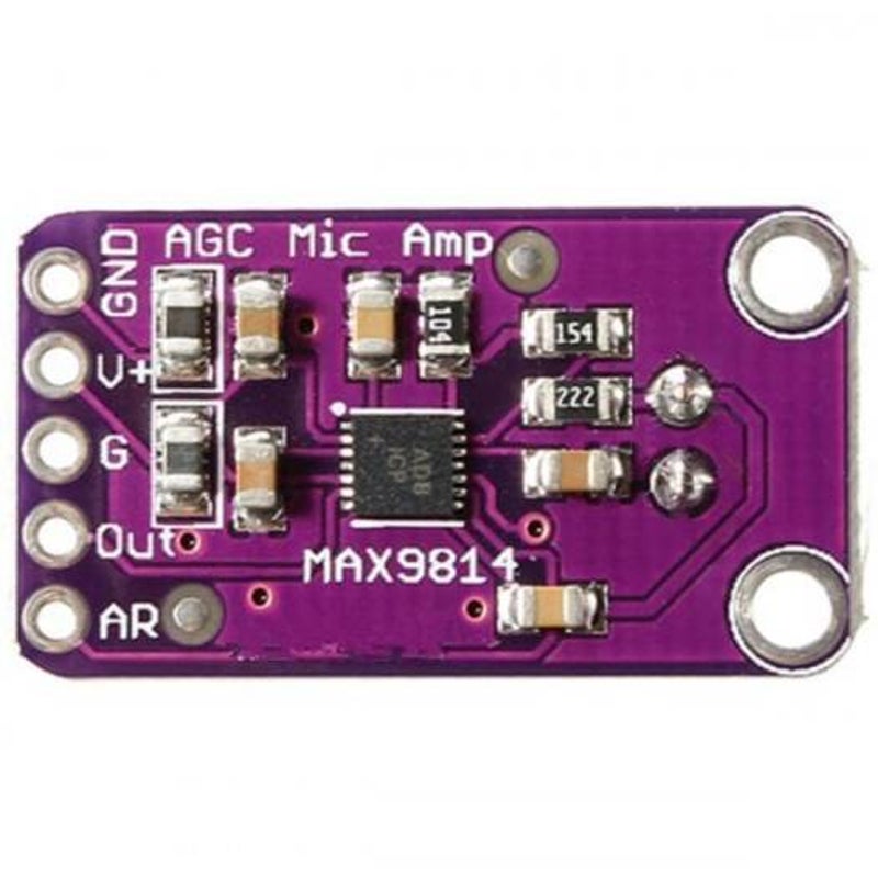 Other Sensors Max9814 Microphone Agc Amplifier Board Module Auto Gain Control Arduino Programmable Attack And Release Ratio Low