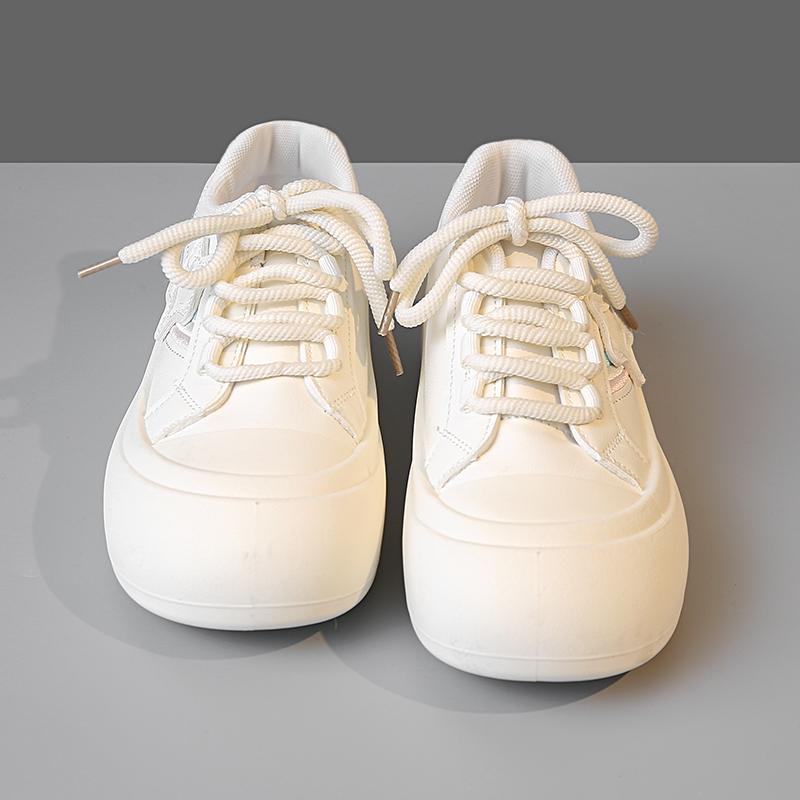 Fashion Cute Sneakers for Female Students, Pink Sneakers, Harajuku Style Thick-soled Sneakers, Women's Casual Tennis Shoes