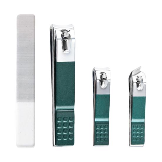 

Набор из 4 кусачек для ногтей из нержавеющей стали с коробкой для хранения с защитой от брызг. Простой в использовании набор для маникюра и педикюра для ухода за ногами. Уход за ногтями. Sets