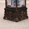 Antique Musical Snowfall Light-Up Lantern Ornament, Water-Filled Christmas Night Light Gift.