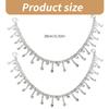 Adjustable Shoe Chain Ornament Unique Bling Metal Shoe Heel Embellishment Versatile Footwear Accessory for Teens Adults