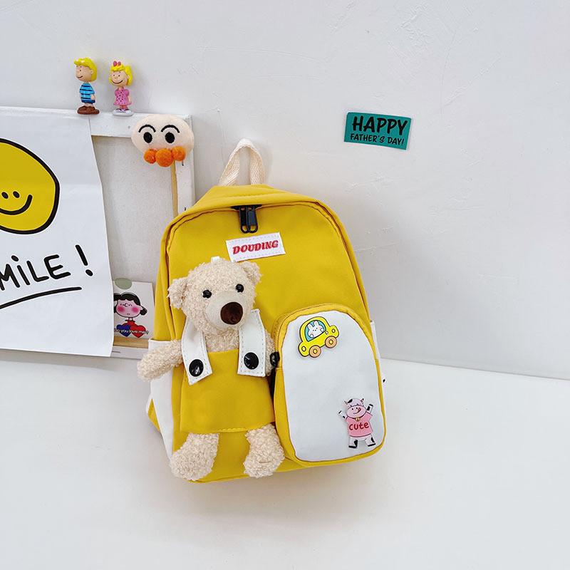Charming Animal Design Boy's Backpack Durable Nylon Medium-sized Travel Backpack For Kids