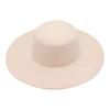 British Style Wide Brim Felt Hat Solid Color Women Jazz Hat Elegant Hepburn Style Bucket Hat  Bride