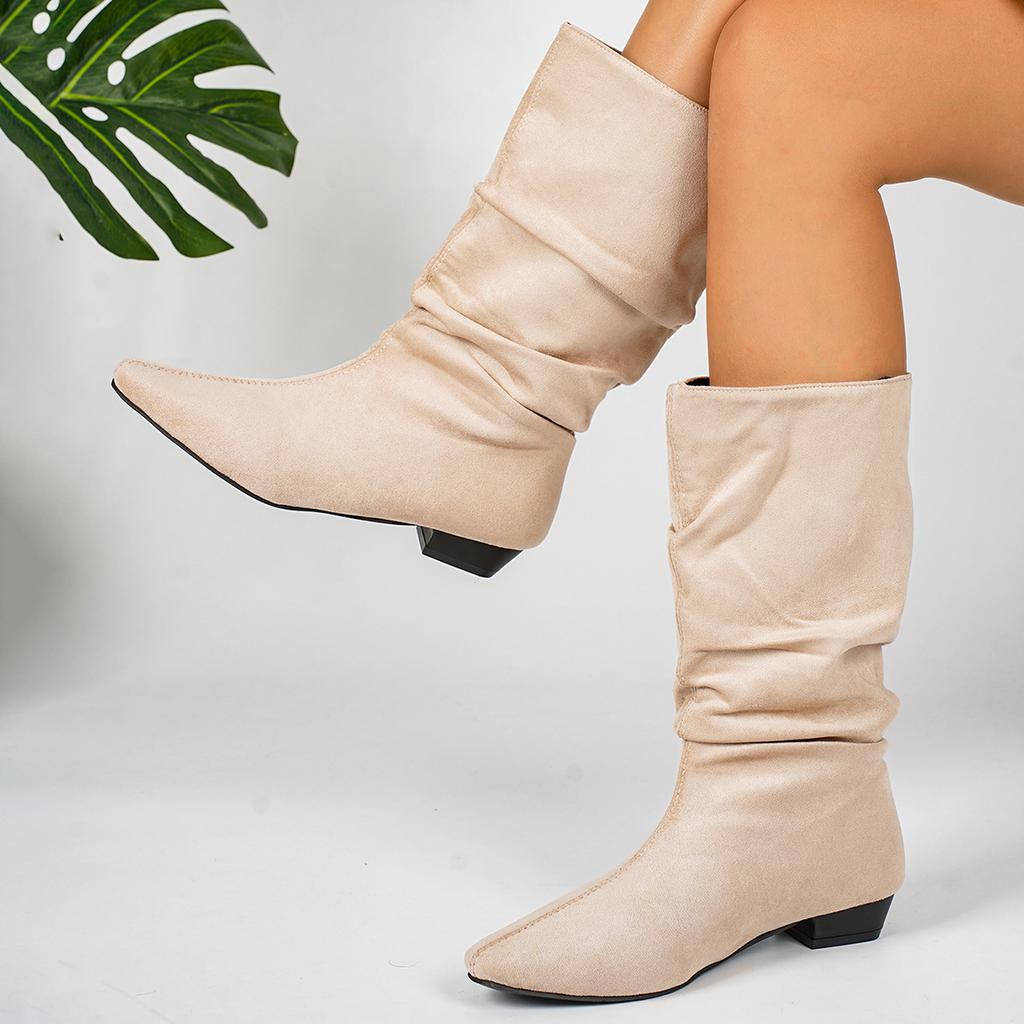 Anti-slip Shoes - New Style, Large Size, Fashionable Boots, Flat Bottom, Long Boots, Women's Shoes