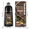 Brown Hair Dye Shampoo 3 In 1 , Moisturize, Nourish, Natural Ginger Formula