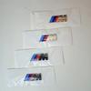 For BMW CBMW M Performance 3D Emblem ABS Glossy Black Front Grille & Rear Trunk Badge Sticker for M3 M5 X3 X5 Models Car Styling Upgrade