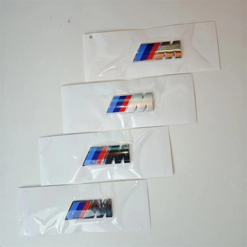 For BMW CBMW M Performance 3D Emblem ABS Glossy Black Front Grille & Rear Trunk Badge Sticker for M3 M5 X3 X5 Models Car Styling Upgrade