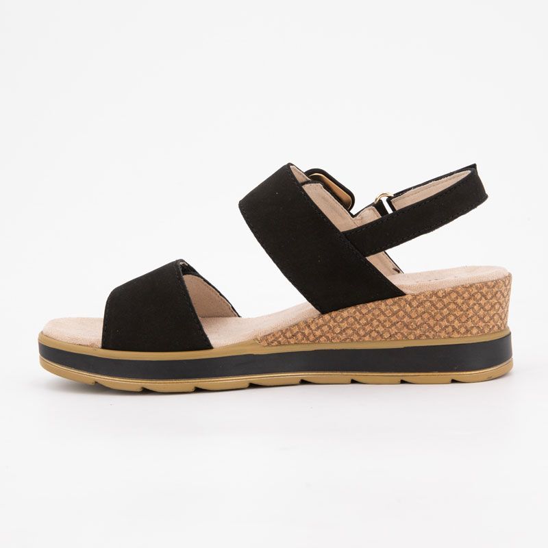 Sandale compensee nubuck olive 36/41 Femme CAPRICE