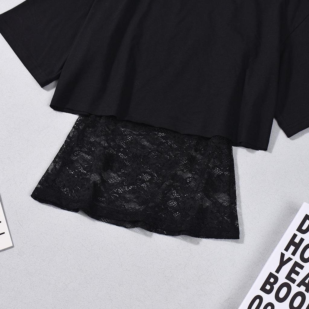 Autumn 2025 European & American Loose Cropped Elastic Round Neck Women's Two-Piece Top