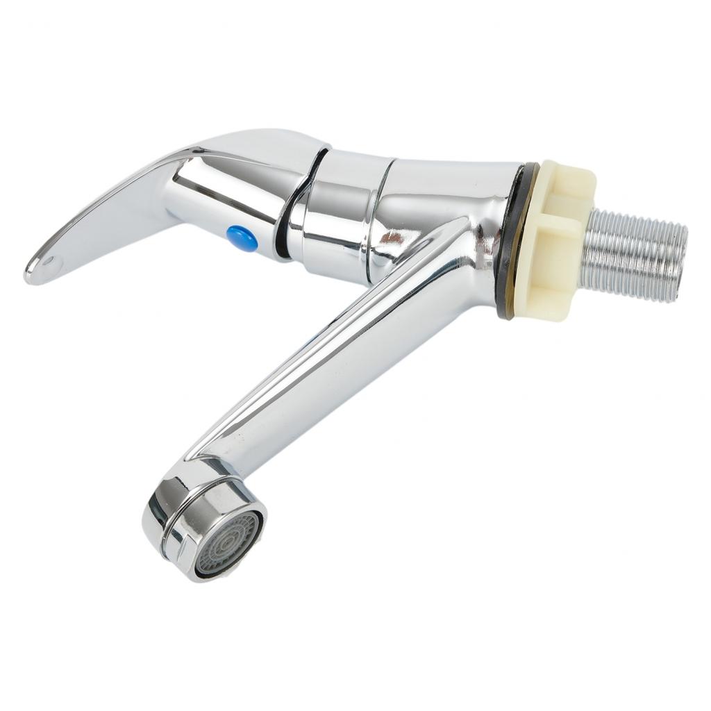 Chrome Basin Mixer Basin Tap Faucet Hardware Single Handle Single Hole