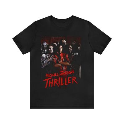 Maglietta Michael Jackson, Maglietta Thriller, T-shirt Unisex a Maniche Corte Michael Jackson T-shirt Unisex