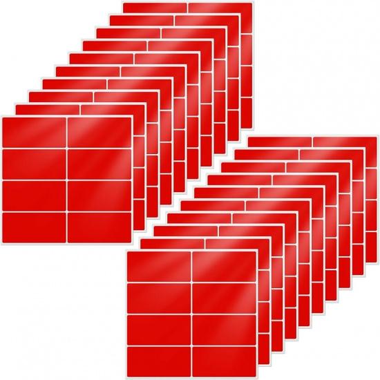 10 Colors Rectangle Labels 1.57" × 0.75" Self-Adhesive Colored Rectangular Color Coding Stickers Waterproof Name Tag for Office Inventory 160 Pieces