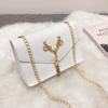 Stylish and elegant, easy to fit, shoulder women's bag, bag, deer head fringed decorative chain, magnetic buckle crossbody