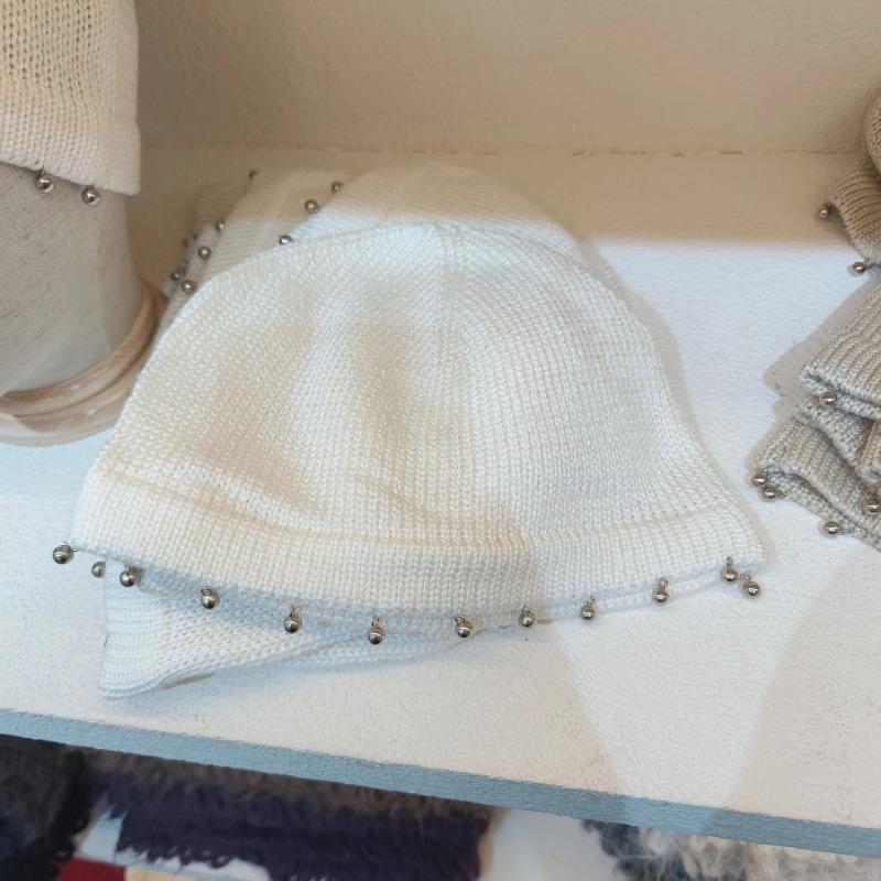 

25 Ранняя осень новая осень и зима вязаная шапка с бисером и бахромой детская показывает лицо маленькие наушники Spice girls тренд холодной шапки Head circumference 54-59CM