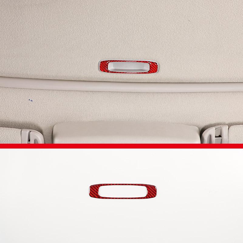 Red Soft Carbon Fiber Door Handle Steering Wheel Gear Shift Trim Cover Stickers Fit For Hummer H2 2003-2007 Interior Accessories