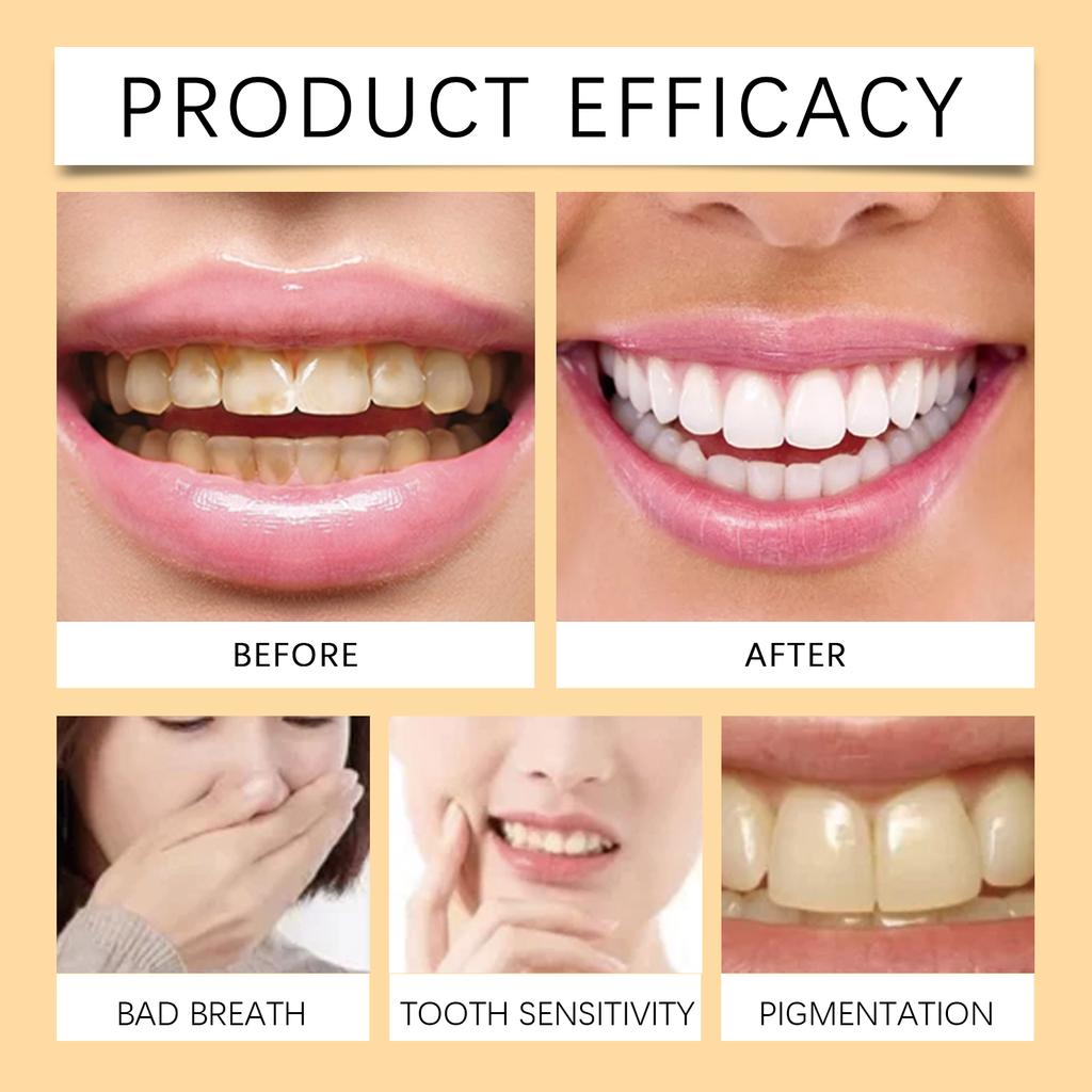 Vanilla Mint Toothpaste Tablets Deep Clean Teeth Stains Yellow Teeth Tartar Fresher Breath Portable Tooth Cleaning Tablets